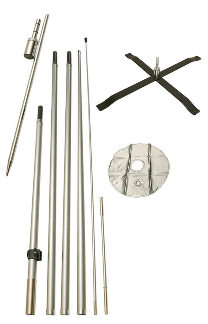 Ground Spike + X-Stand Pole + Water Ba Pole Set