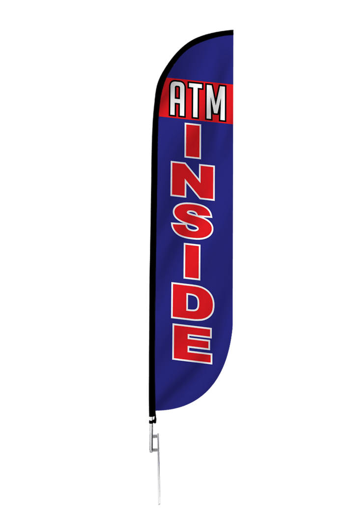 ATM Inside Feather Flag