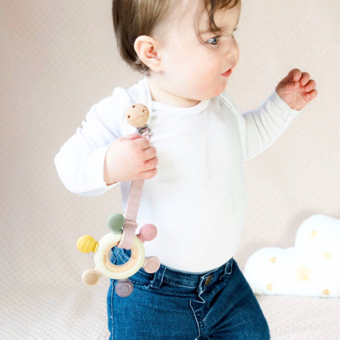 Baby Bliss Teether Ring - Blue Tones