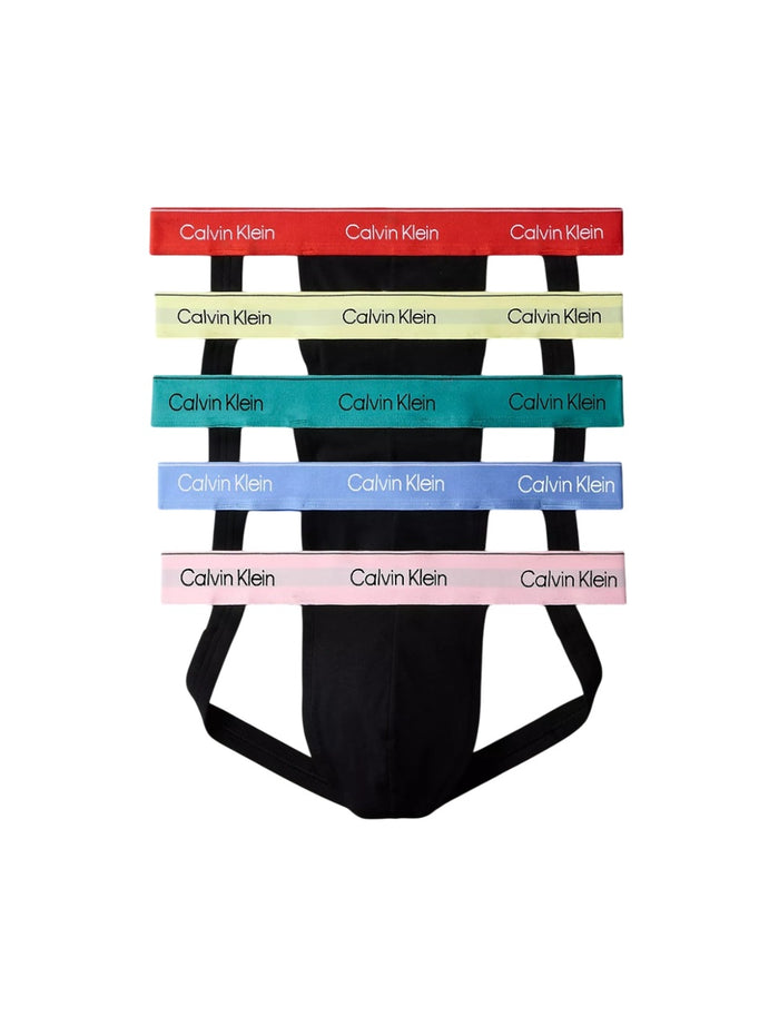 Calvin Klein Men's Pride Cotton Stretch 5-Pack Jock Strap - NB4228