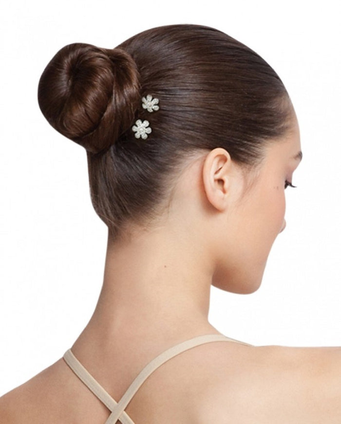 Capezio Women's Daisy Hair Pin Silver Clear One Size - ABH4014