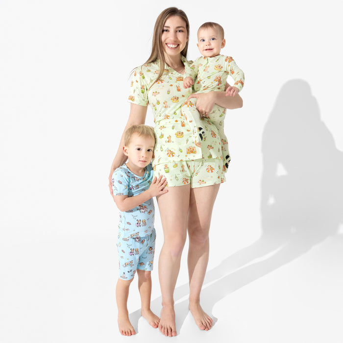 Capybara Boba Bamboo Convertible Footie