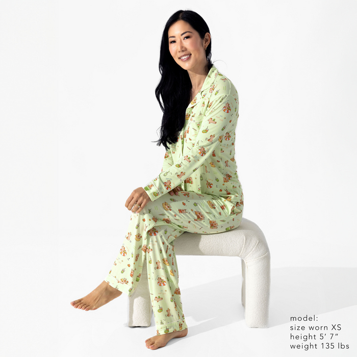 Capybara Boba Bamboo Women's Pajama Set