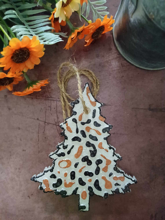 Christmas Tree Leopard Print Freshie - Wholesale