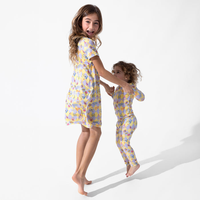 Clueless As If! Bamboo Girls' Short Sleeve Dress