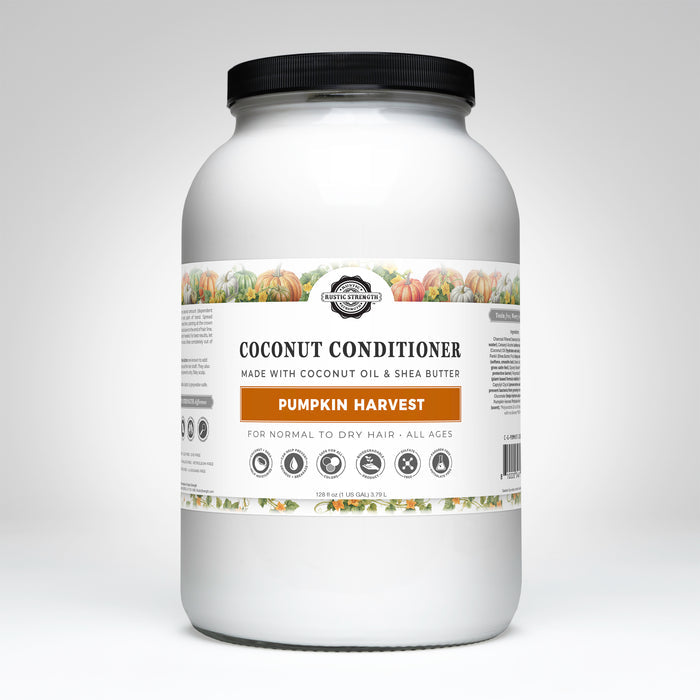 Rustic Strength, Coconut Conditioner, 128oz Glass, Pumpkin Harvest