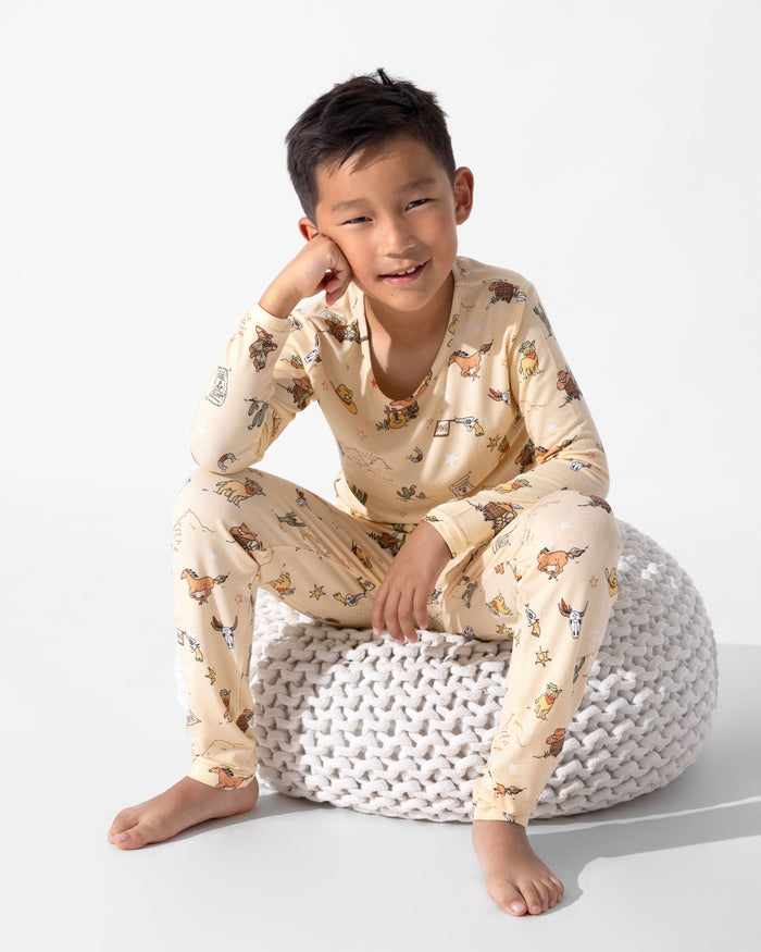 Cowboy Bamboo Kids Pajamas