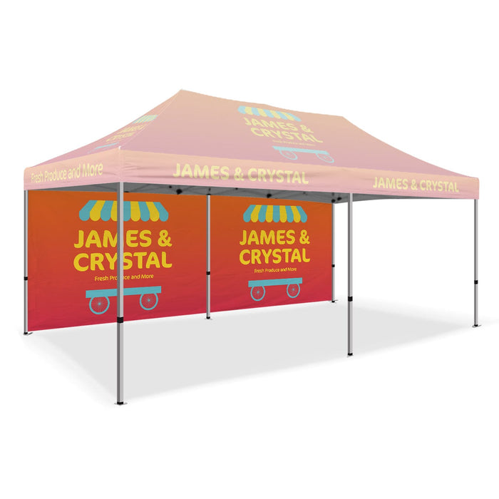 Custom Canopy Tent Full Back Wall