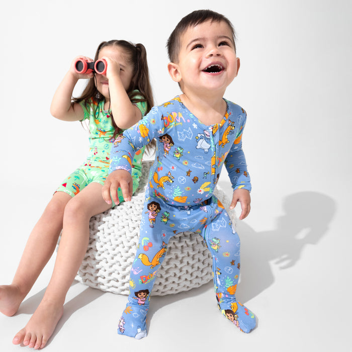 Dora: Boots' Jungle Adventure Bamboo Kids Pajama Short Set