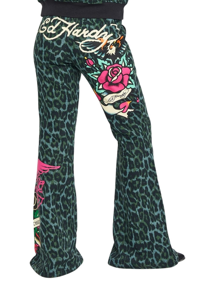 Ed Hardy Anchor Rose Bootcut Sweatpant - EHW8206-7