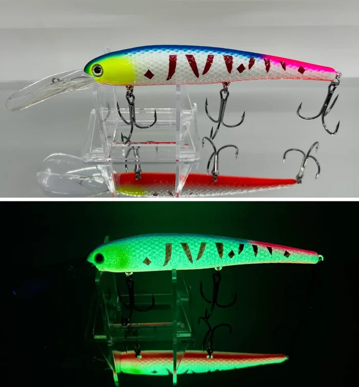 glow rainbow perch lake erie walleye deep diver bandit stick bait candy