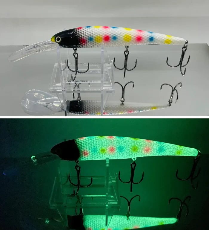 glow wonderbread lake erie walleye deep diver stick bait bandit slammer candy