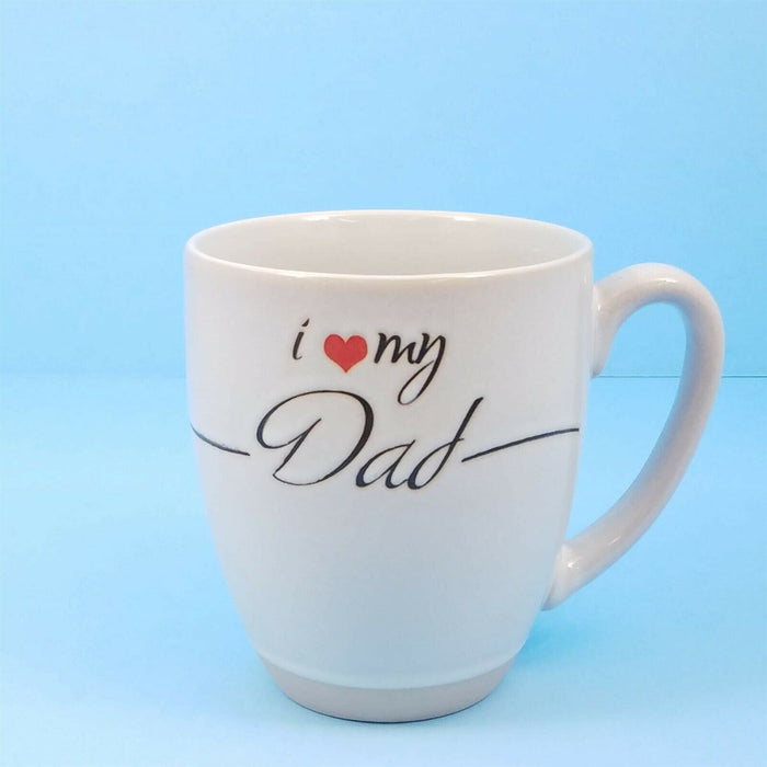 I Love Dad Coffee Mug Ceramic White Tea Cup 17oz by Blue Sky 483ml