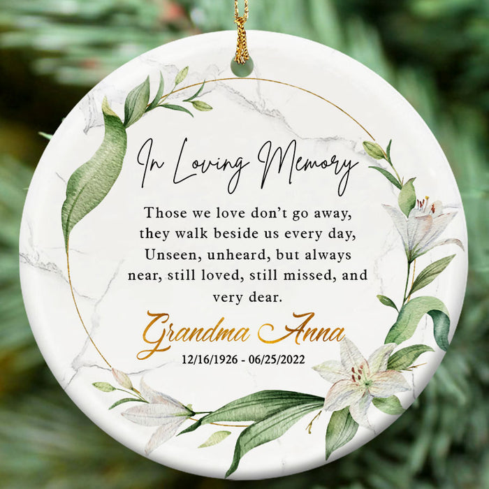in memory of ornament