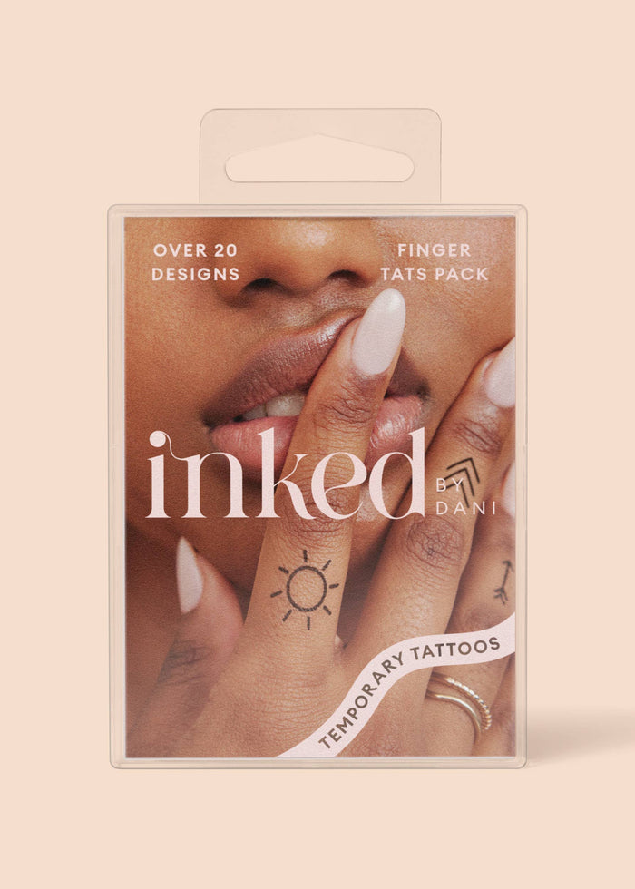 INKED BY DANI Finger Tats Temporary Tattoo Pack