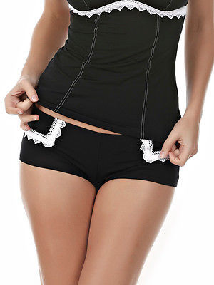 Jezebel Coquette Lace Trim Boyshort Panty - 70363