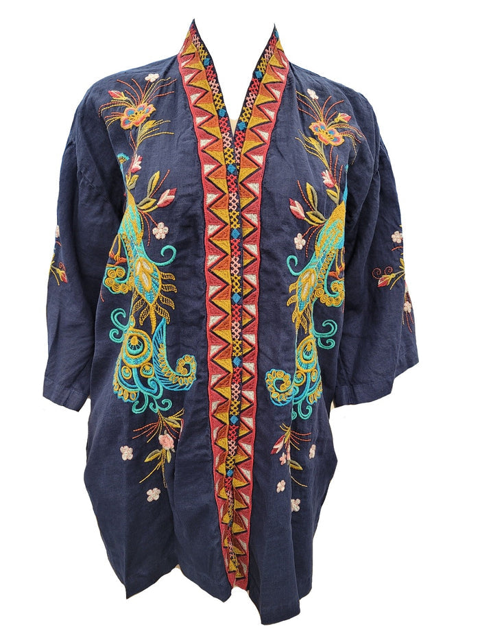 Johnny Was Shula Linen Kimono - J42520-D