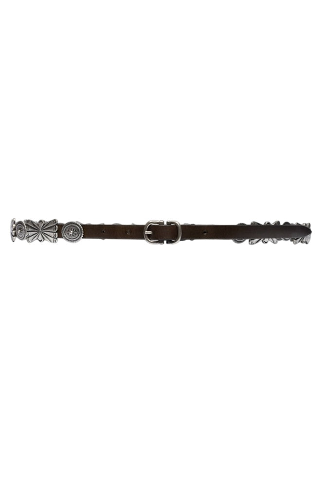 Johnny Was Veleno Armatura Italian Leather Conch Belt - RB6026-7