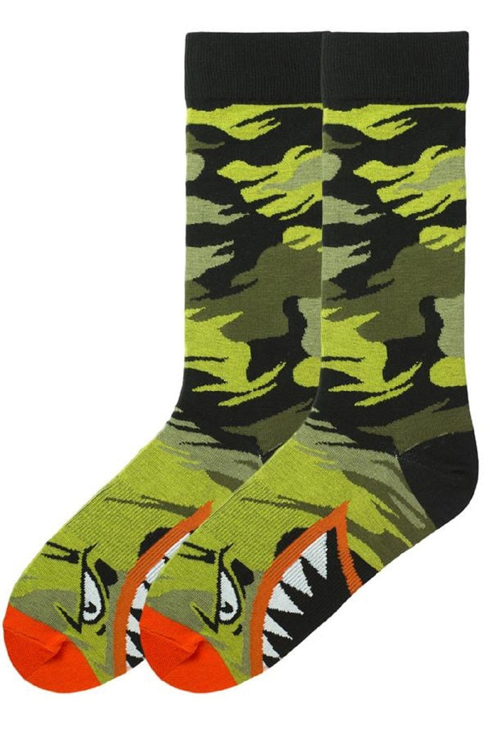K. Bell Men's Bird O' War Crew Socks One Size Driedherb - KBMS15H108-01