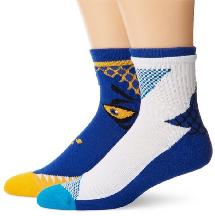 K. Bell Socks Men's 2 Pair Monster Bite Hi Top Crew Sock One Size - KCMF14H003-02