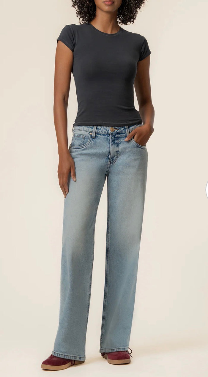 KUT SELENA BAGGY LOW RISE STRAIGHT LEG CLEAN HEM-ENTHUSIASTIC