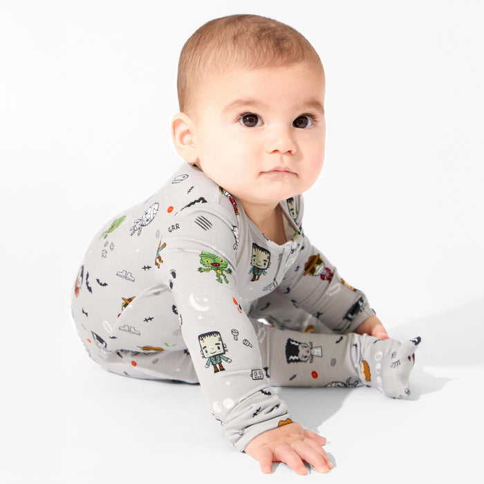 Little Monsters Bamboo Convertible Footie