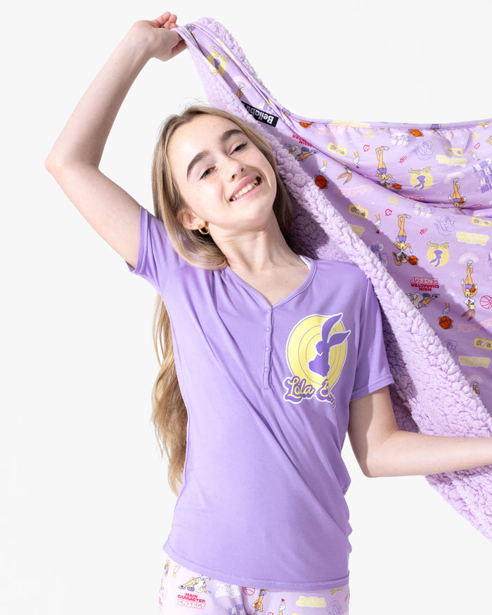 Lola Bunny Bamboo Sherpa Blanket