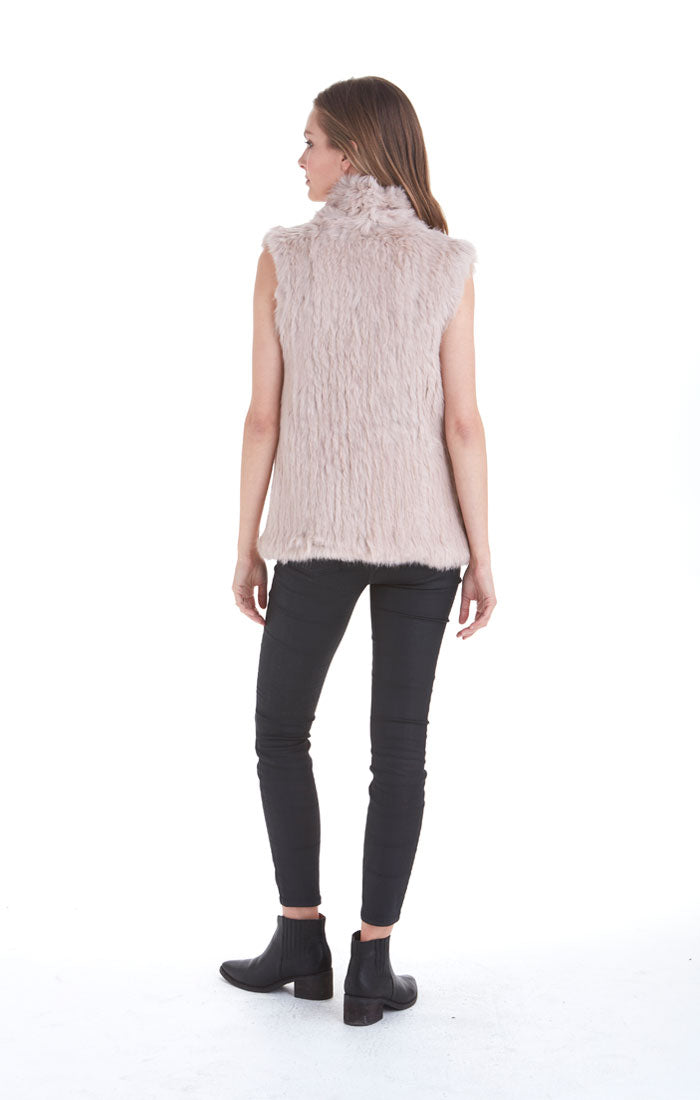 Love Token Eliza Genuine Real Rabbit Fur Vest - LT10-65