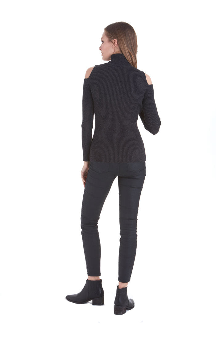 Love Token Sara Cold Shoulder Sweater - LT10-74