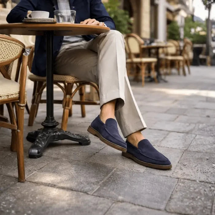 MEN’S REFINED SUEDE LOAFER - Navy Blue