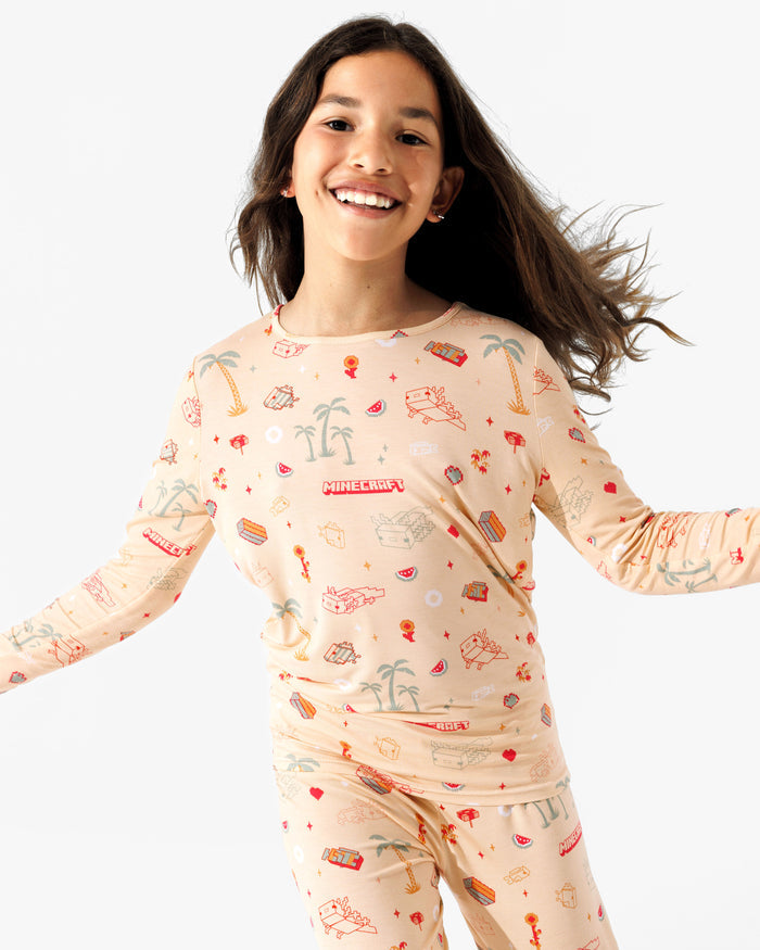 Minecraft: Summer Vibes Bamboo Kids Pajamas