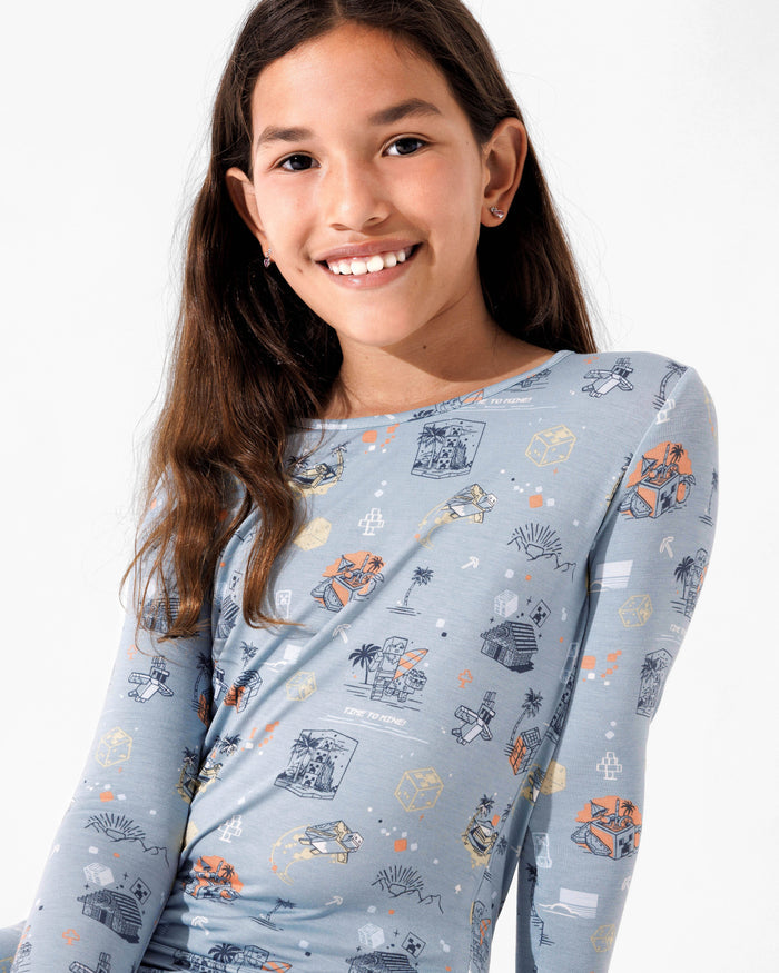 Minecraft: Time to Mine Bamboo Kids Pajamas