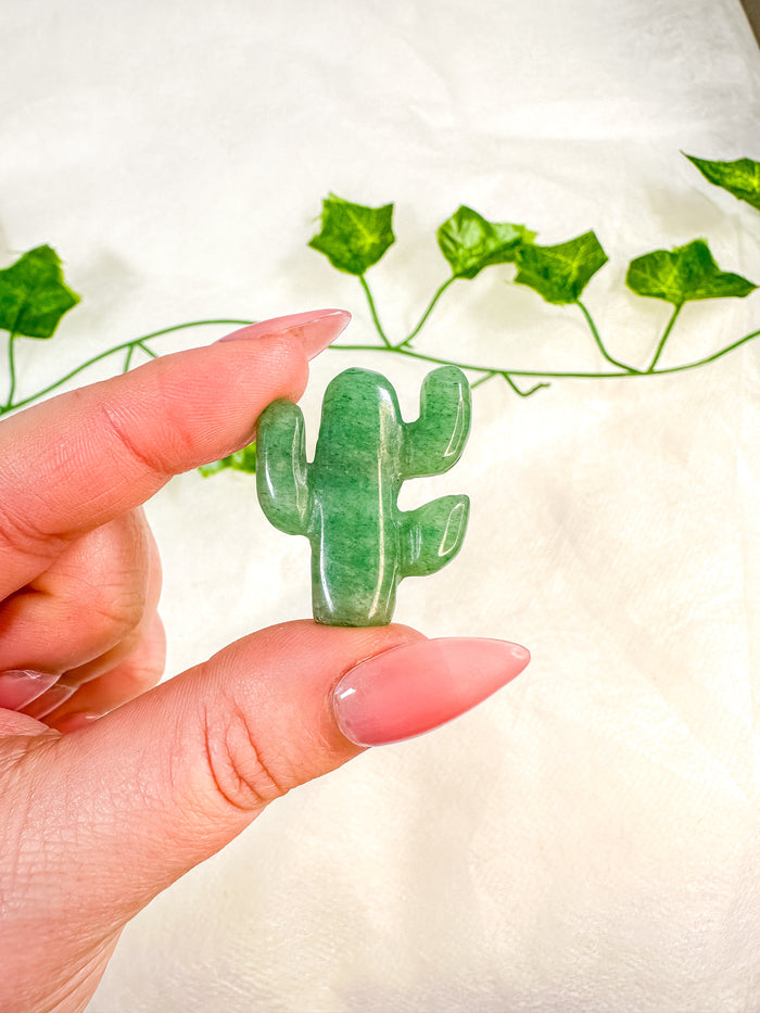 Mini Green Aventurine Cactus