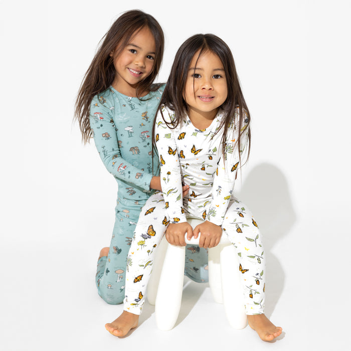 Mushroom Cycle Bamboo Kids Pajamas