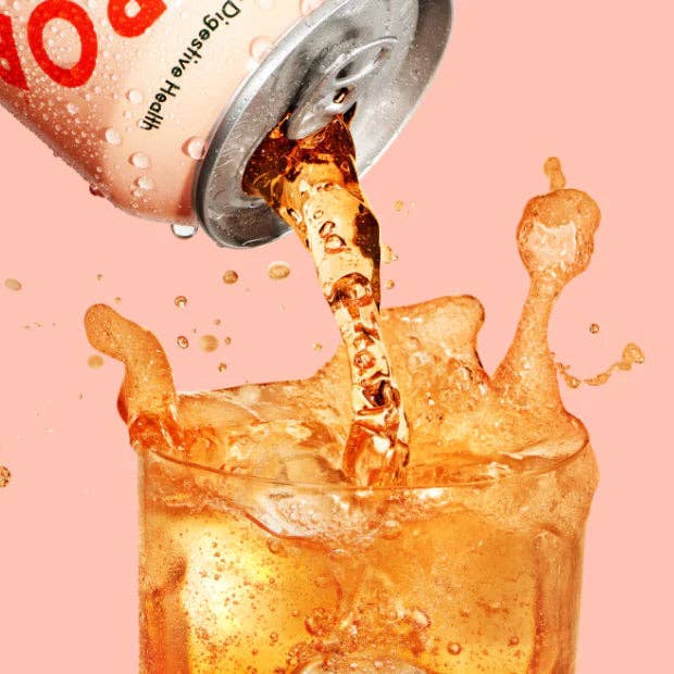 Olipop Strawberry Vanilla Sparkling Tonic 355 ml