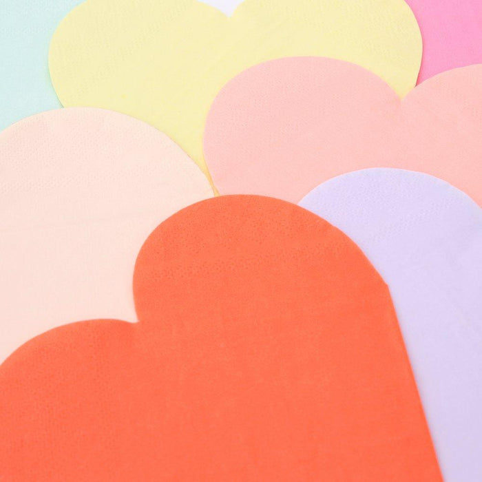 Party Palette Heart Small Napkins