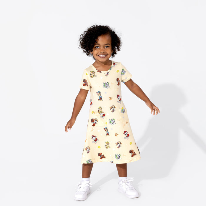 PAW Patrol: Classic Bamboo Terry Daywear Girls' Short Sleeve Dress