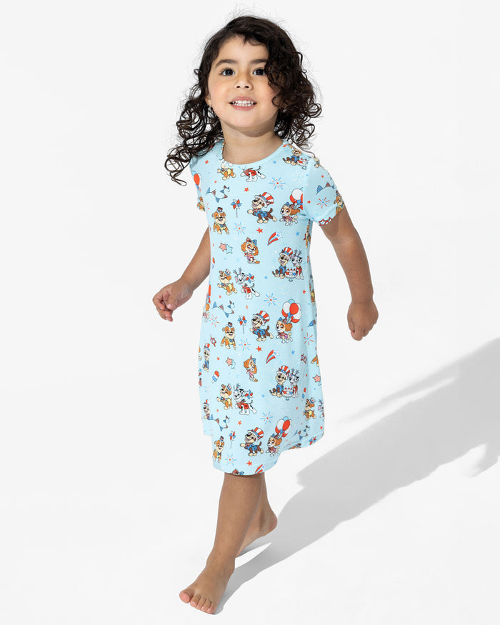 PAW Patrol: Patriotic Pups Bamboo Girls' Short Sleeve Dress