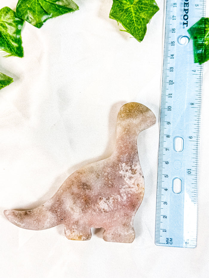 Pink Amethyst Dino (42B)