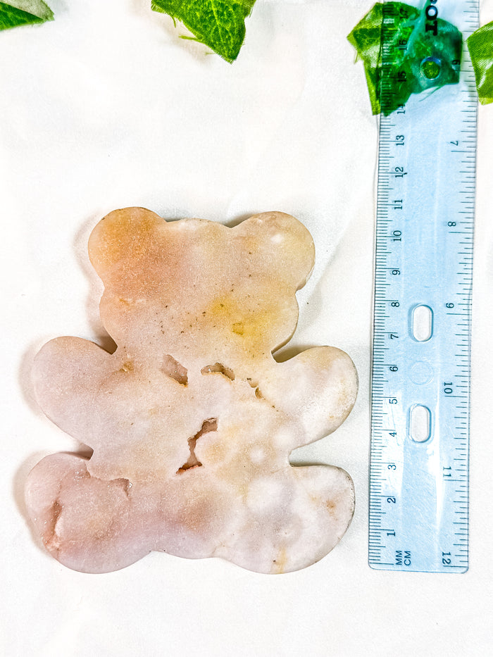 Pink Amethyst Teddy Bear (48A)