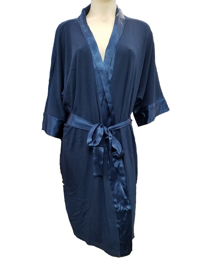 PJ Harlow Knit Robe With Pockets And Satin Trim Shala - PJSR6RSIZED