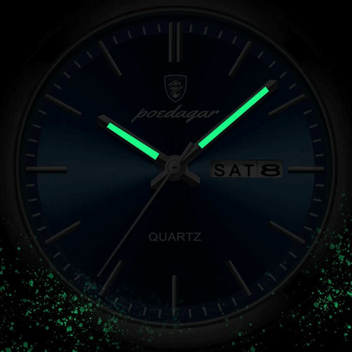 POEDAGAR STAINLESS STEEL WATCH