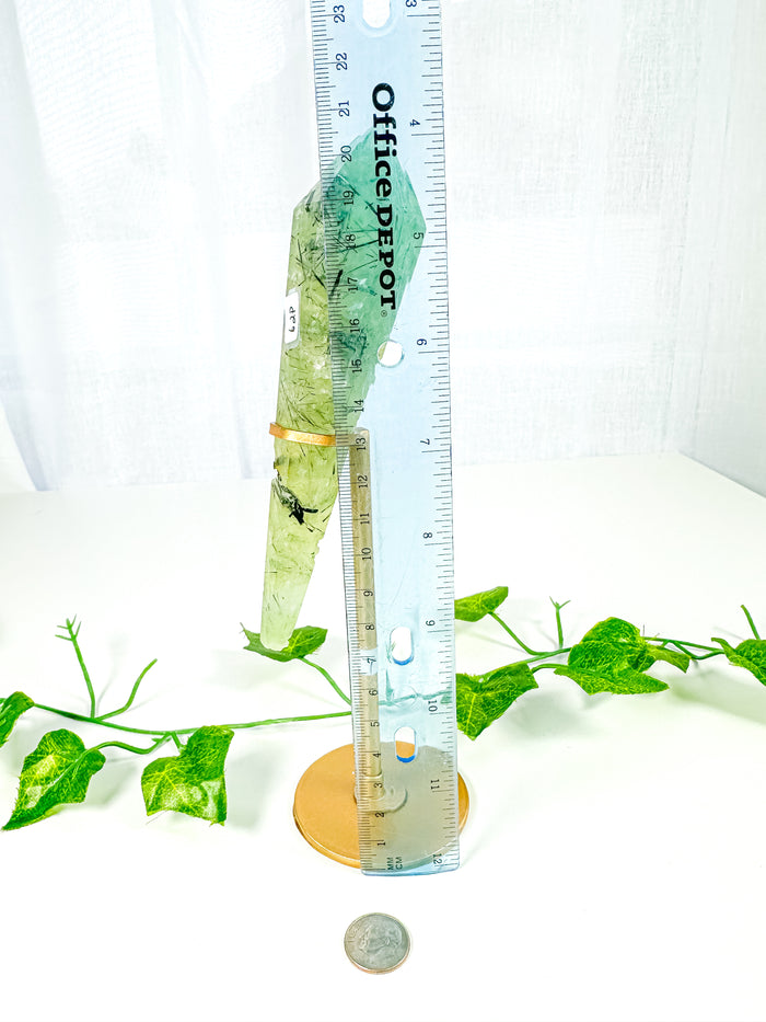 Prehnite Wand on Stand (62P)