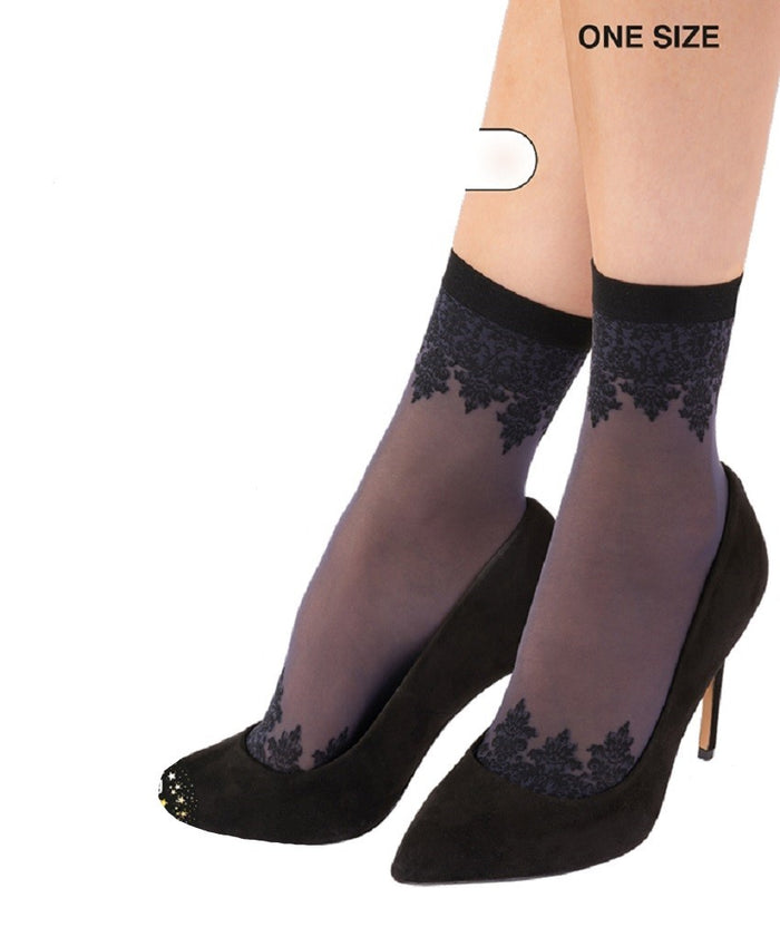 Pretty Polly Patterned Top and Toe Anklets - PNAWC4
