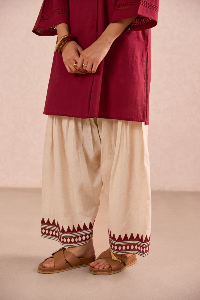 Raspberry & Ivory Co-ord Set - Tara-C-Tara
