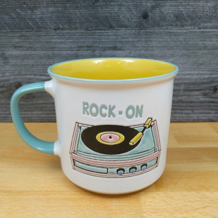 Rock On Record Player Coffee Mug 18oz (532ml) Beverage Tea Cup