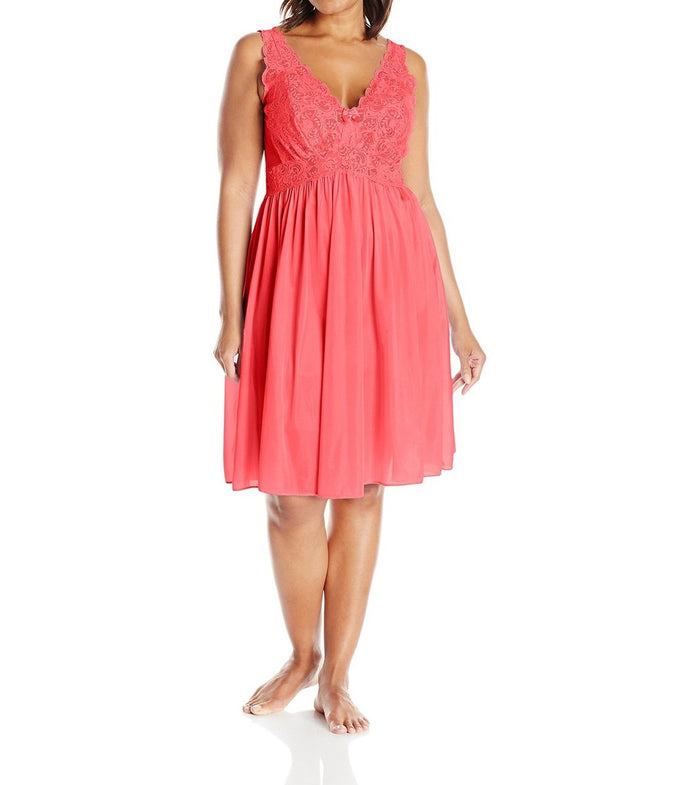 Shadowline Women's 40" Silhouette Lace Bodice Sleeveless Waltz Gown - 37737