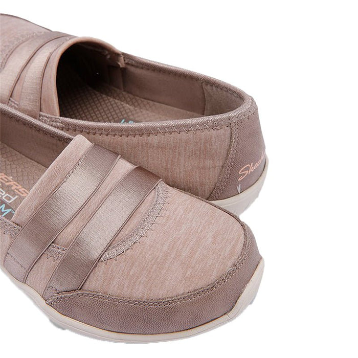 Skechers Newbury Round Toe Stylish Ballerinas - Taupe - 27014 - CCL - SKW89 - Runner
