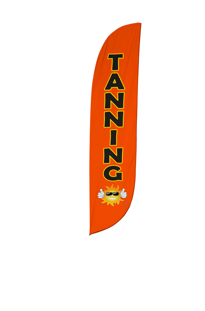 Tanning Feather Flag Orange