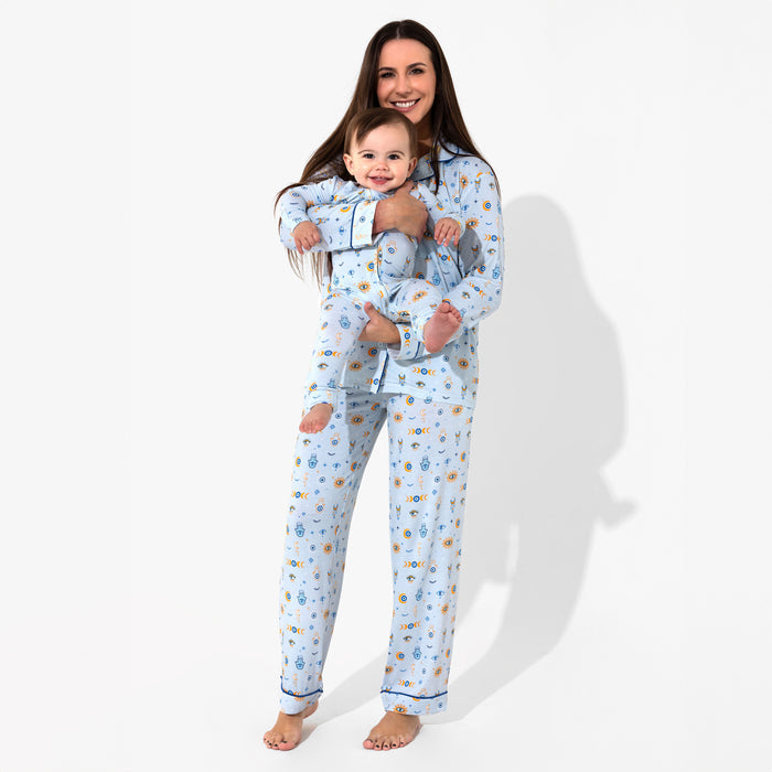 The Eye Blue Bamboo Convertible Footie